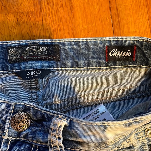 Silver AIKO Mid ankle Skinny W28/L26 - Picture 5 of 8